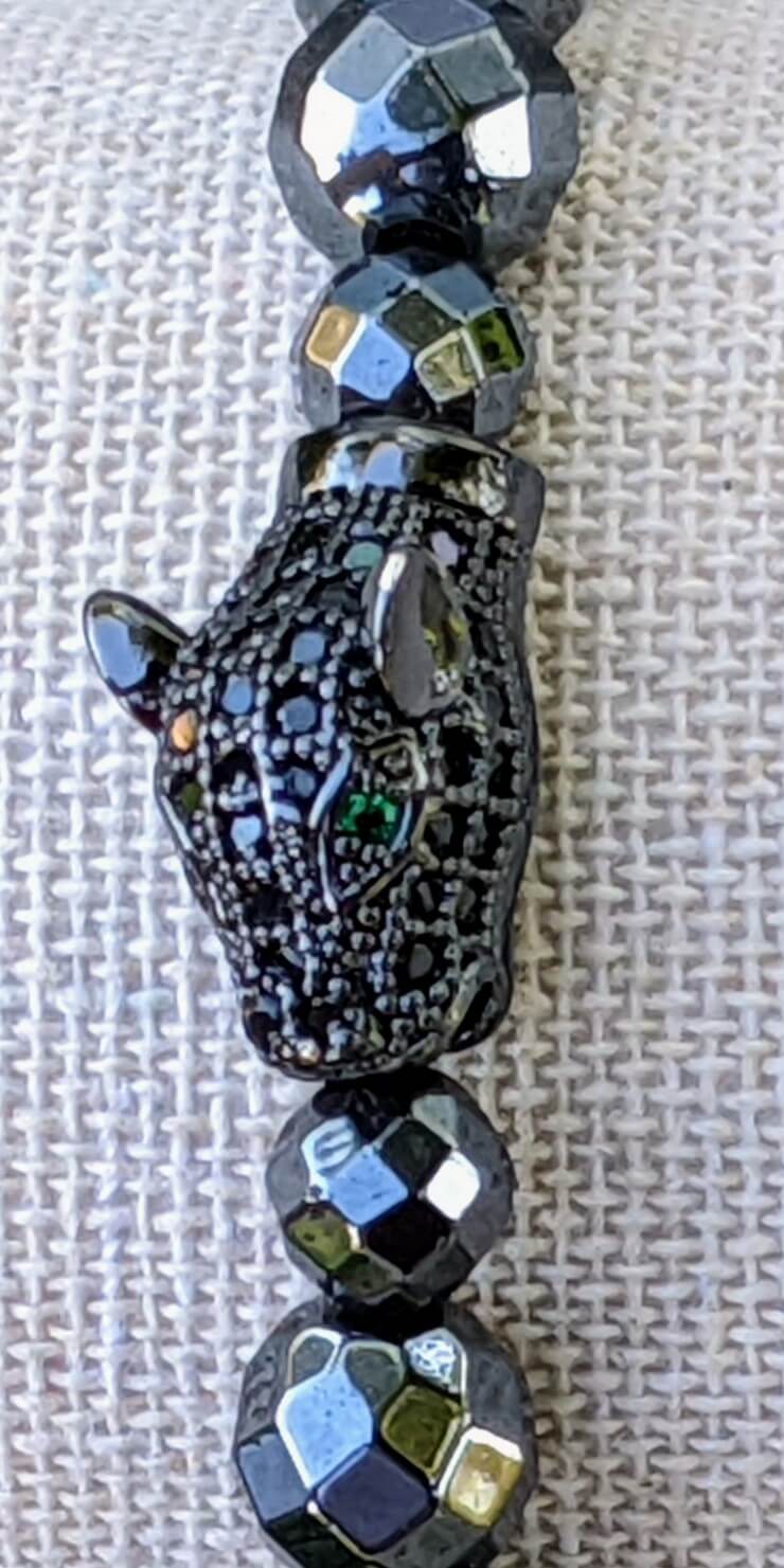 Black Jaguar with Hematite